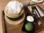 cafe KOMONの抹茶スフレパンケーキの画像