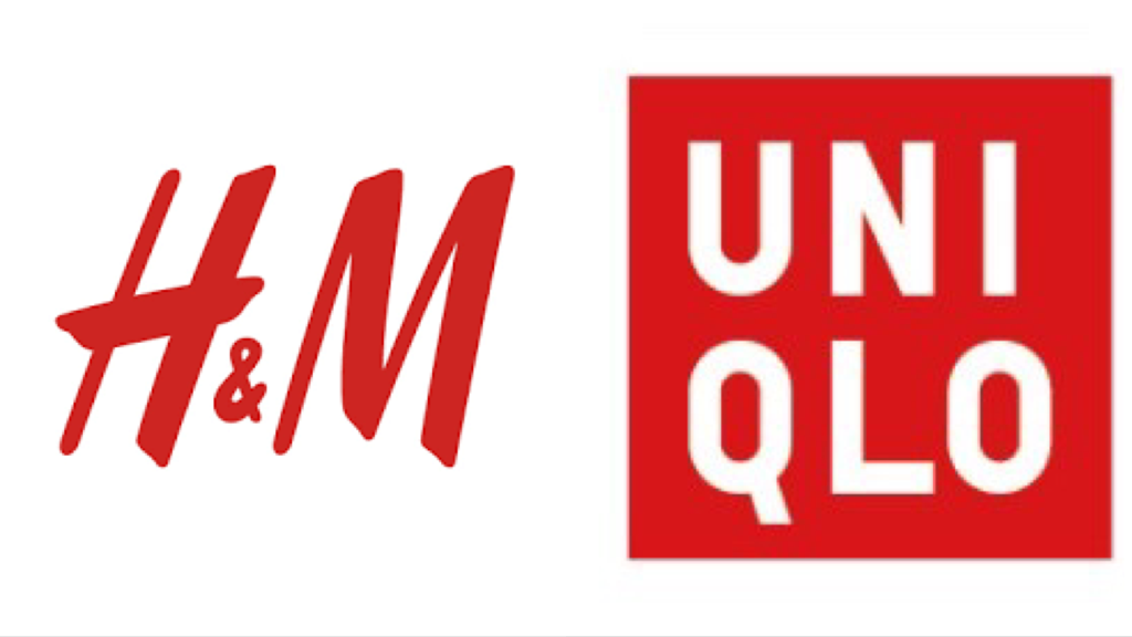 H＆M UNIQLOの店舗ロゴマーク