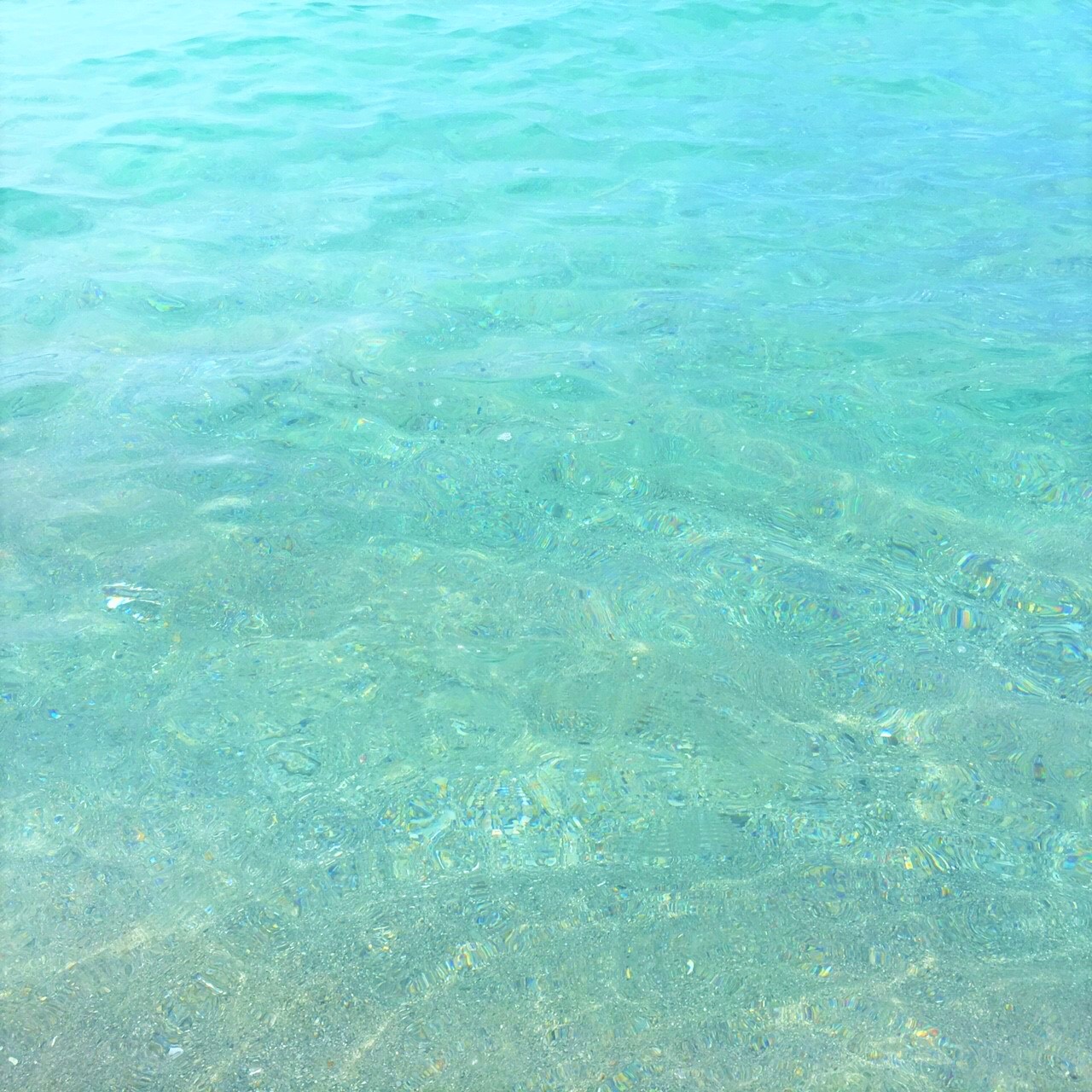 神津島の綺麗で透き通る海の画像