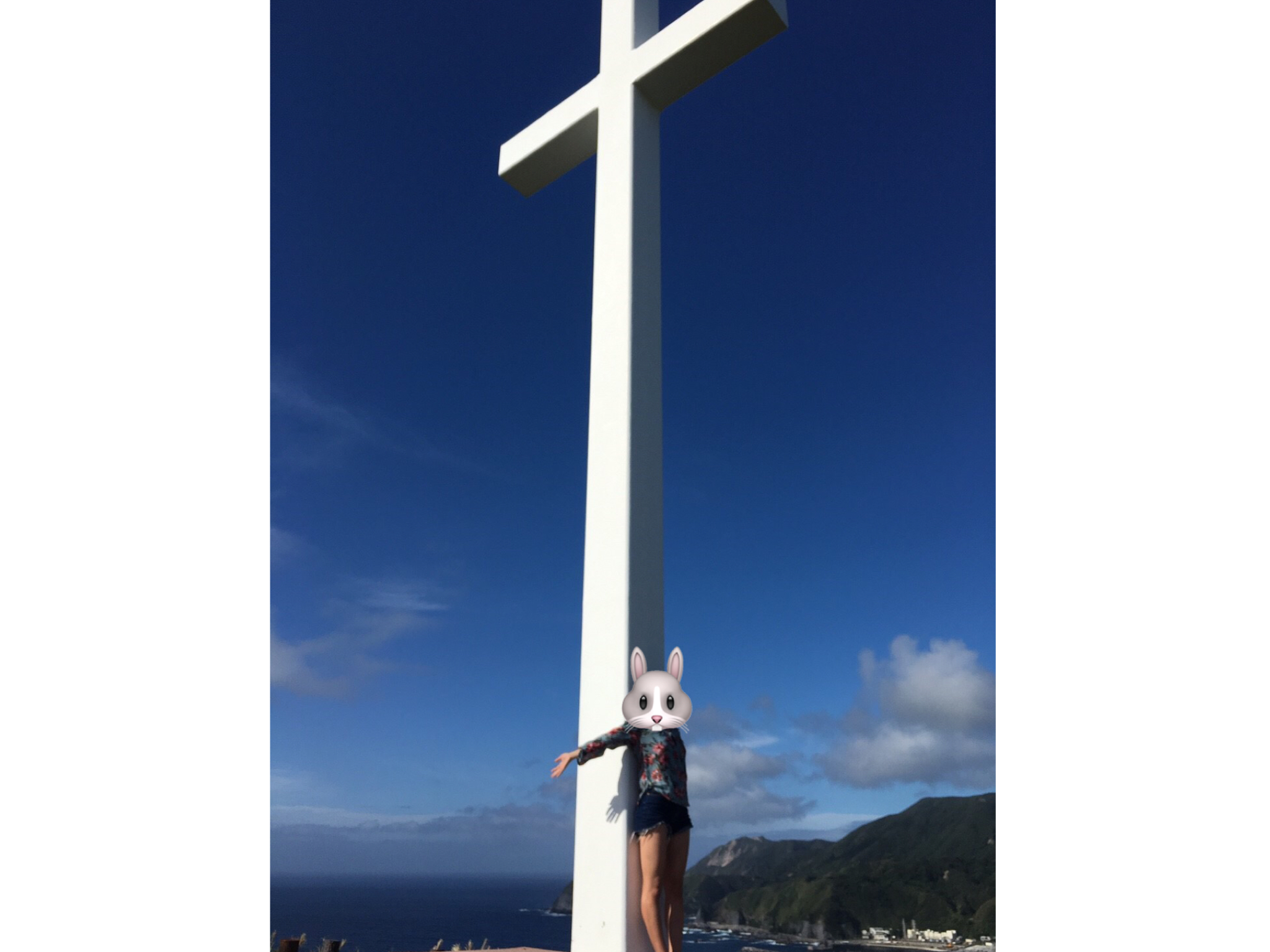 神津島の観光スポットのジュリアの十字架の画像