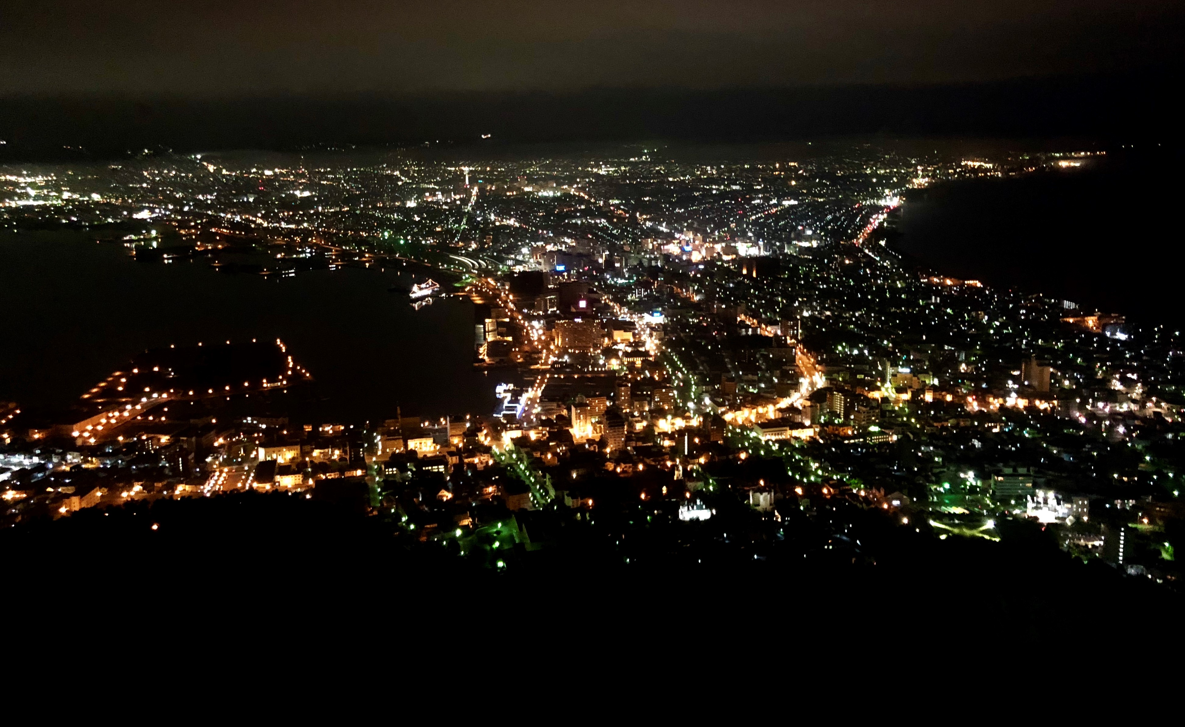 函館山から見た函館の夜景の写真