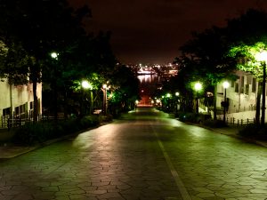 八幡坂の夜景の画像