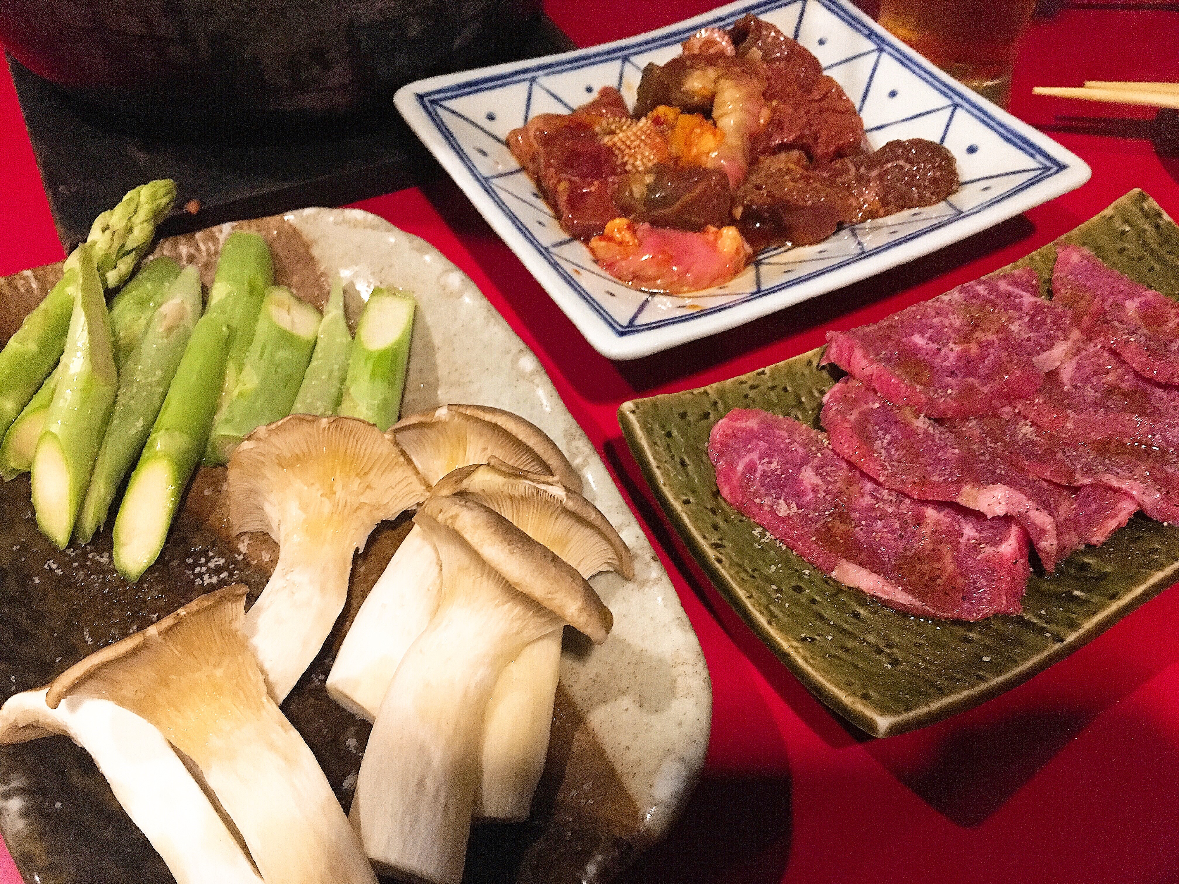 たるたるホルモンの野菜とお肉の画像