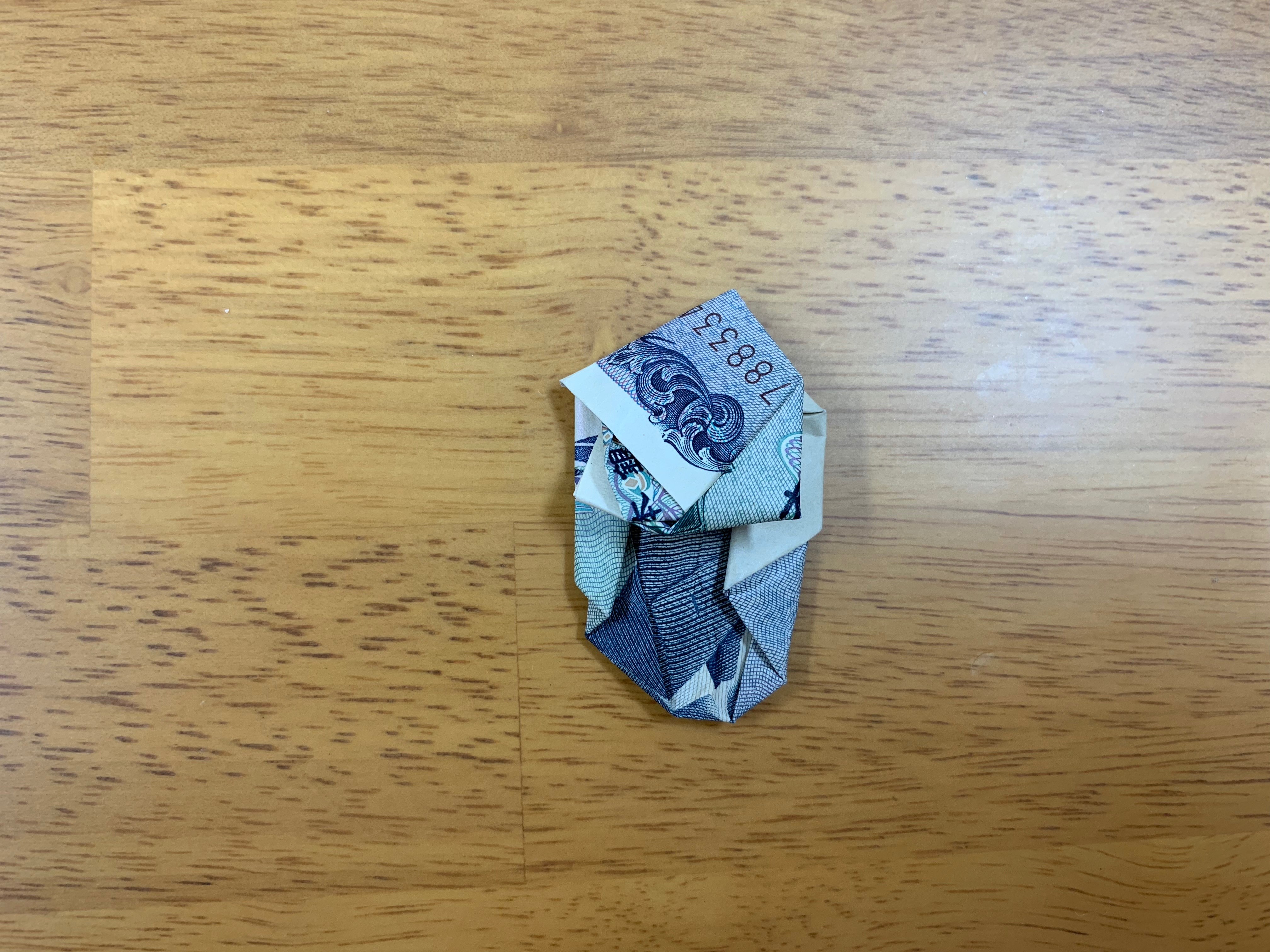ターバン野口 お札 千円札のおもしろい折り方の画像16